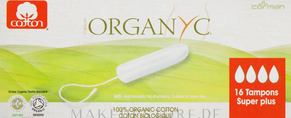 Tampons aus Bio-Baumwolle 16 St.