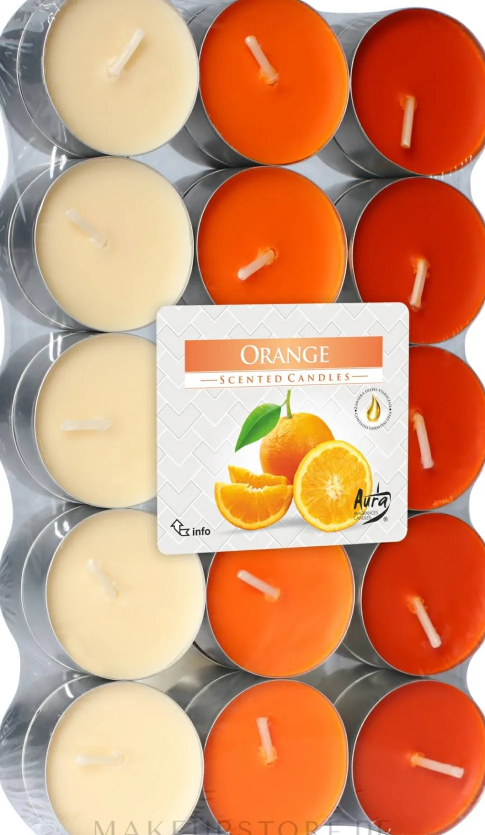 Teekerzen Orange 30 St.