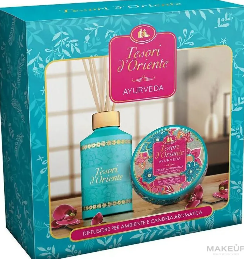 Tesori d`Oriente Diffuser+Candle, Ayurveda