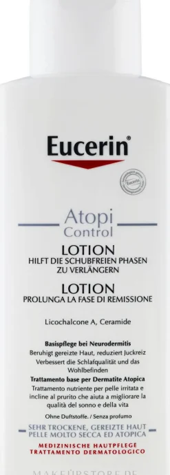 Tägliche Körperlotion mit Licochalcone A und Ceramides für atopische Haut