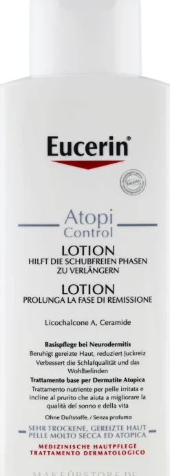 Tägliche Körperlotion mit Licochalcone A und Ceramides für atopische Haut