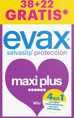 Tägliche Slipeinlagen „Maxi Plus“, 60 Stk.