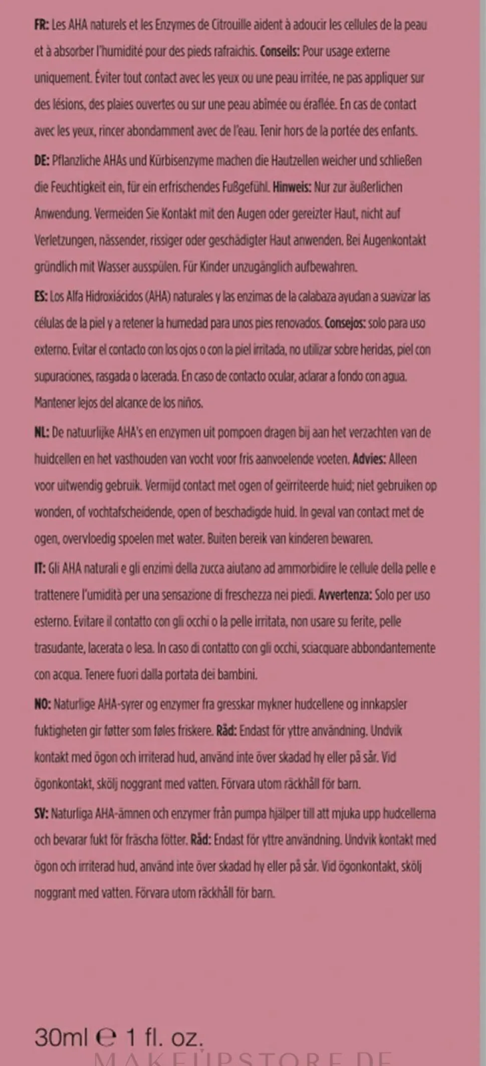 Täglich pflegendes Fußserum