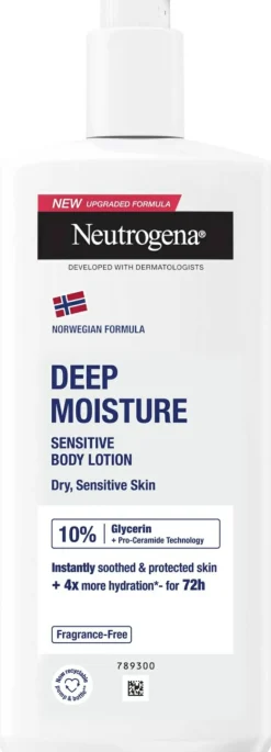 Tief feuchtigkeitsspendende Körperlotion für empfindliche Haut