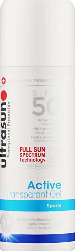 Transparenter Sonnenschutzgel SPF50