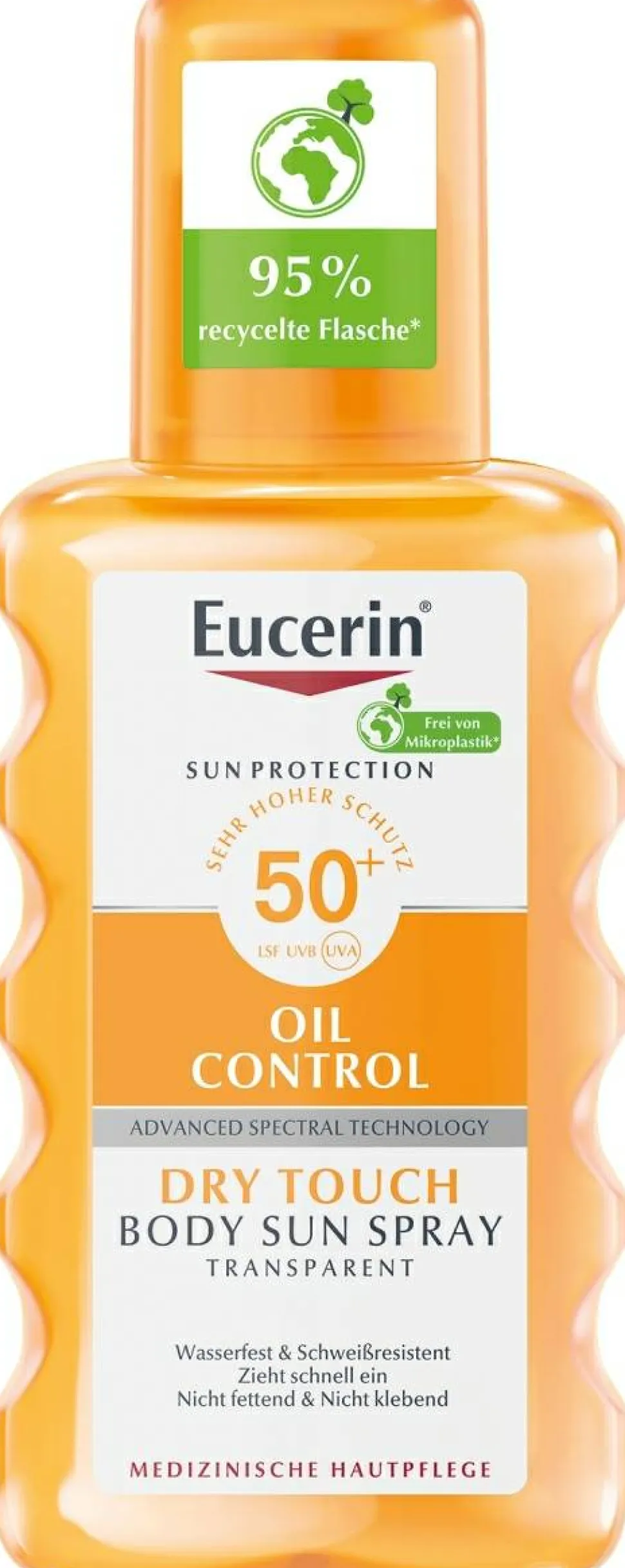 Transparentes Sonnenschutzspray für den Körper