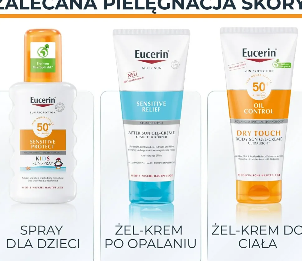 Transparentes Sonnenschutzspray für den Körper