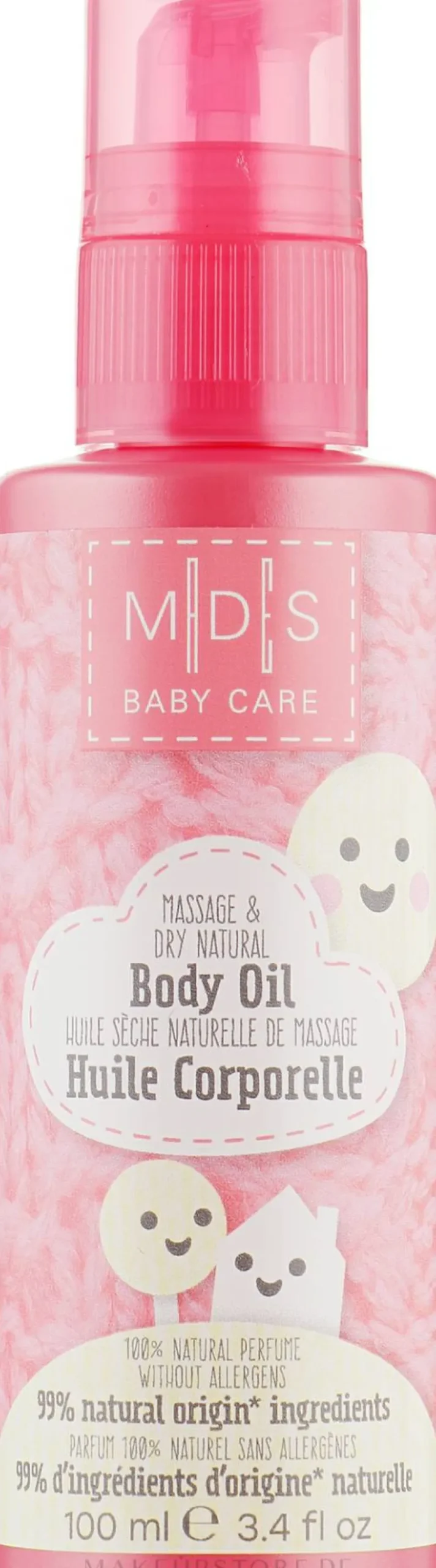 Trockenes Baby-Massageöl mit Raps