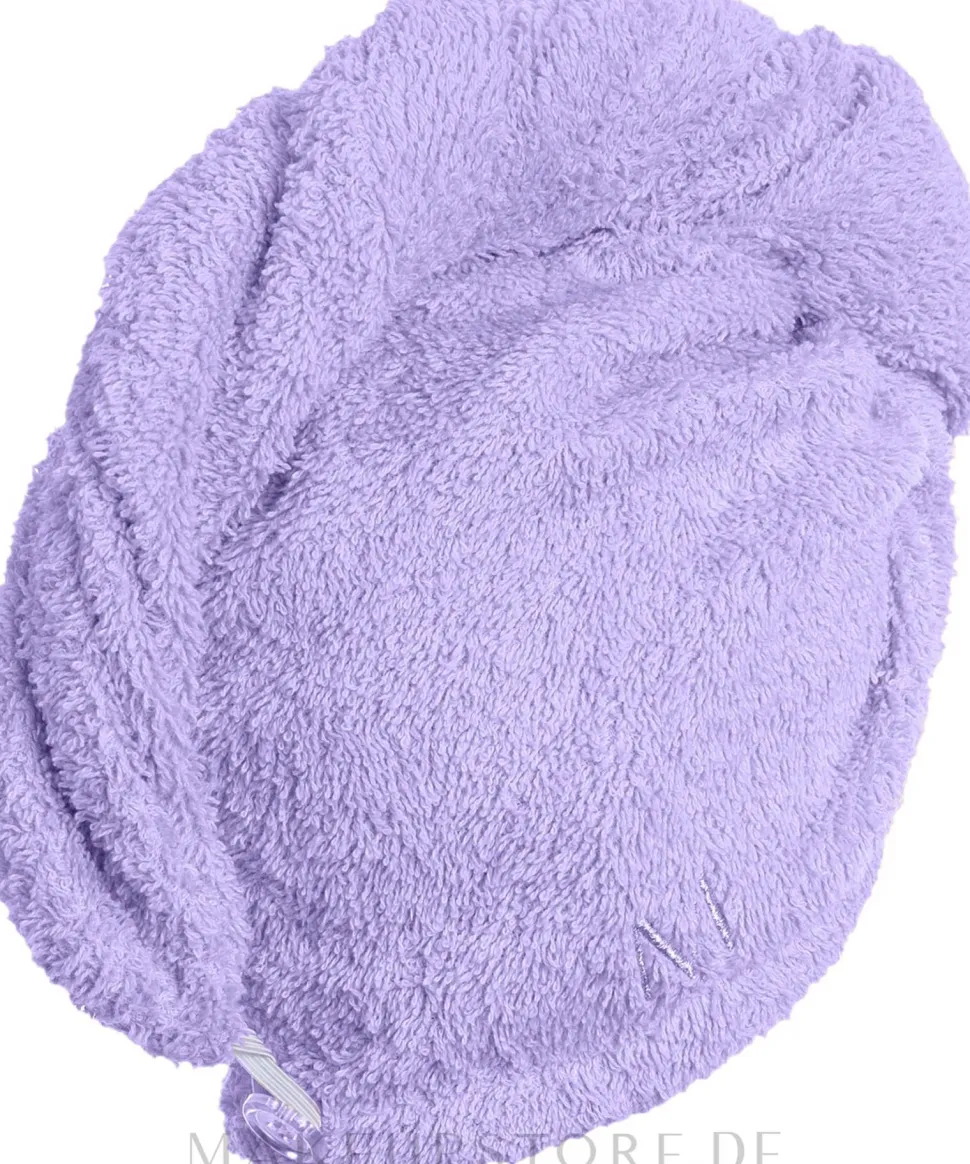 Turban-Handtuch für das Haar lila