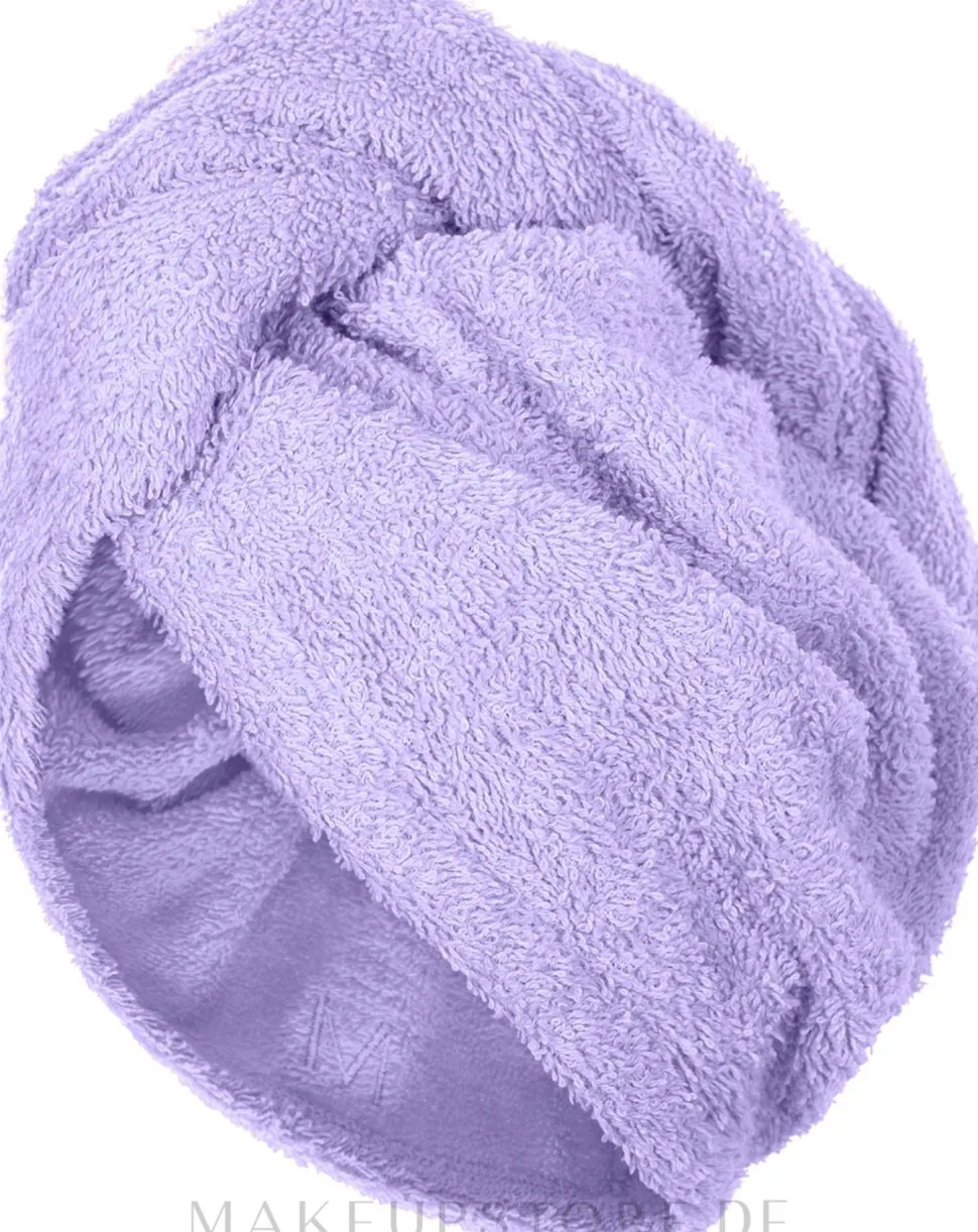 Turban-Handtuch für das Haar lila