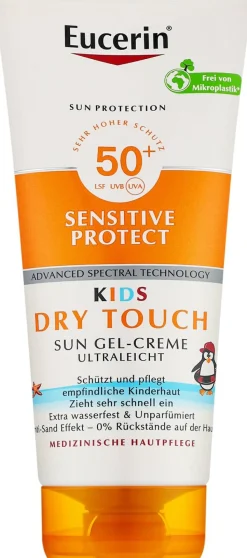 Ultraleichter und trockener Sonnenschutzgel für Kinder SPF 50+