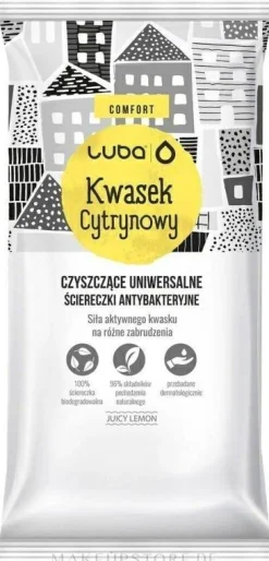 Universelle antibakterielle Tücher Zitronensäure