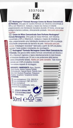 Unparfümierte Handcreme für angegriffene und trockene Haut