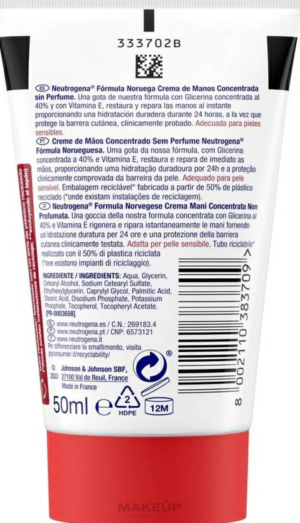 Unparfümierte Handcreme für angegriffene und trockene Haut