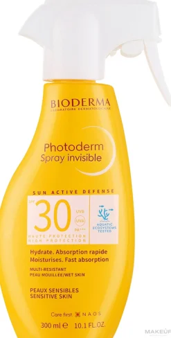 Unsichtbares Sonnenschutzspray für Gesicht und Körper