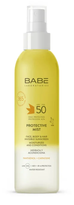 Unsichtbares Sonnenschutz-Spray-Mist für Gesicht, Körper und Haare mit SPF 50