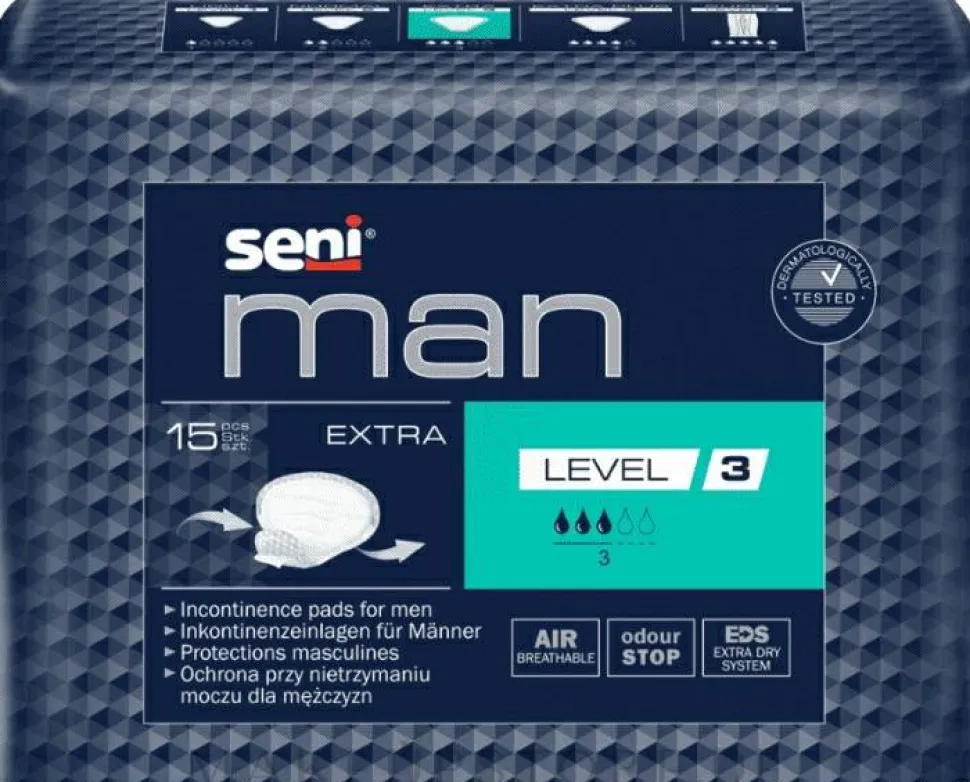 Urologische Einlagen für Männer Seni Man Extra Level 3 15 St.