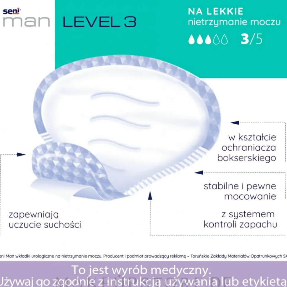 Urologische Einlagen für Männer Seni Man Extra Level 3 15 St.