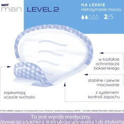 Urologische Einlagen für Männer Seni Man Normal Level 2 15 St.