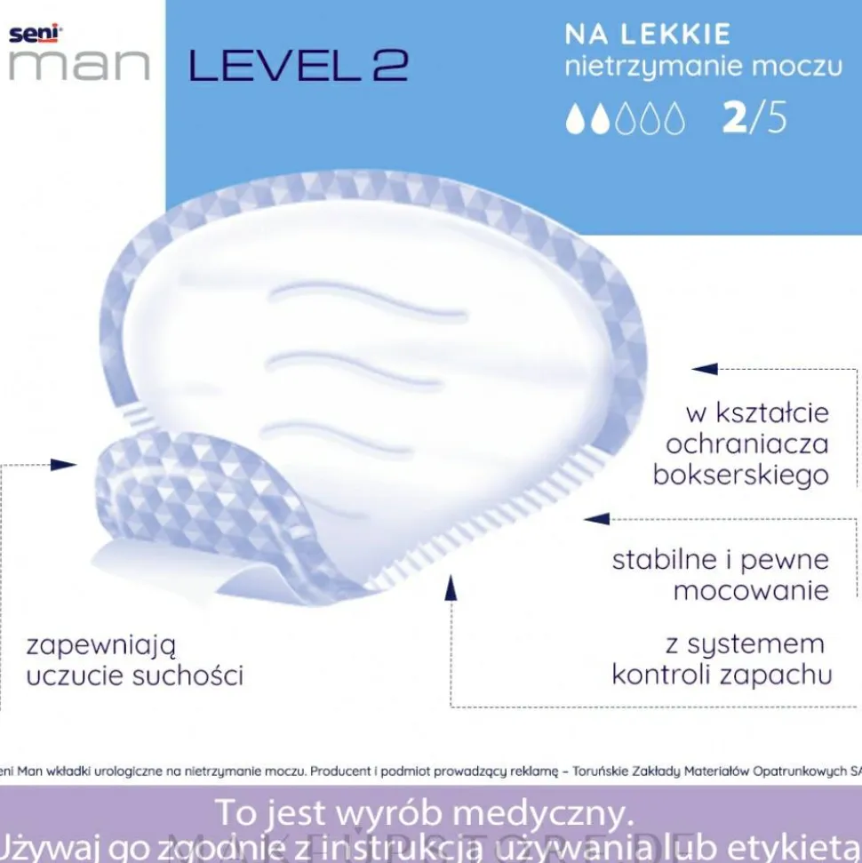Urologische Einlagen für Männer Seni Man Normal Level 2 15 St.