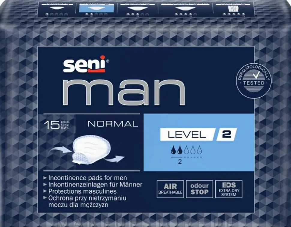 Urologische Einlagen für Männer Seni Man Normal Level 2 15 St.