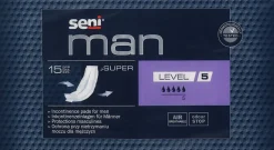 Urologische Einlagen für Männer Seni Man Super Level 5 15 St.