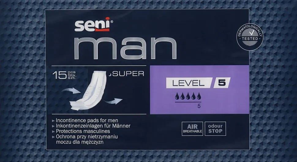Urologische Einlagen für Männer Seni Man Super Level 5 15 St.