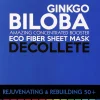 Verjüngende und regenerierende Tuchmaske für das Dekolleté mit Gingko Biloba-Extrakt 50+