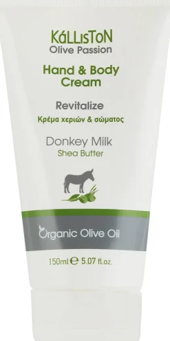 Vitalisierende Hand- und Körpercreme mit Eselsmilch