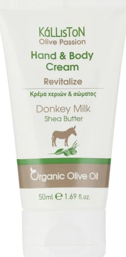 Vitalisierende Hand- und Körpercreme mit Eselsmilch