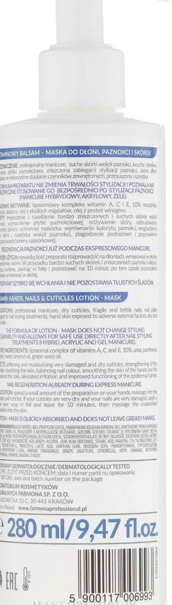 Vitamin-Lotion-Maske für Hände, Nägel und Nagelhaut