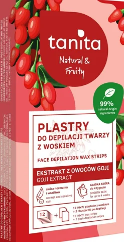 Wachsstreifen für die Gesichtshaarentfernung mit Goji-Extrakt
