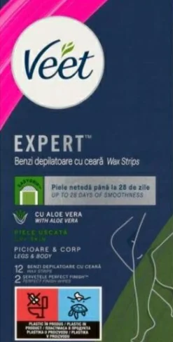 Wachsstreifen mit Aloe Vera zur Haarentfernung