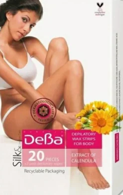 Wachsstreifen zur Enthaarung von Körper und Beinen mit Calendula