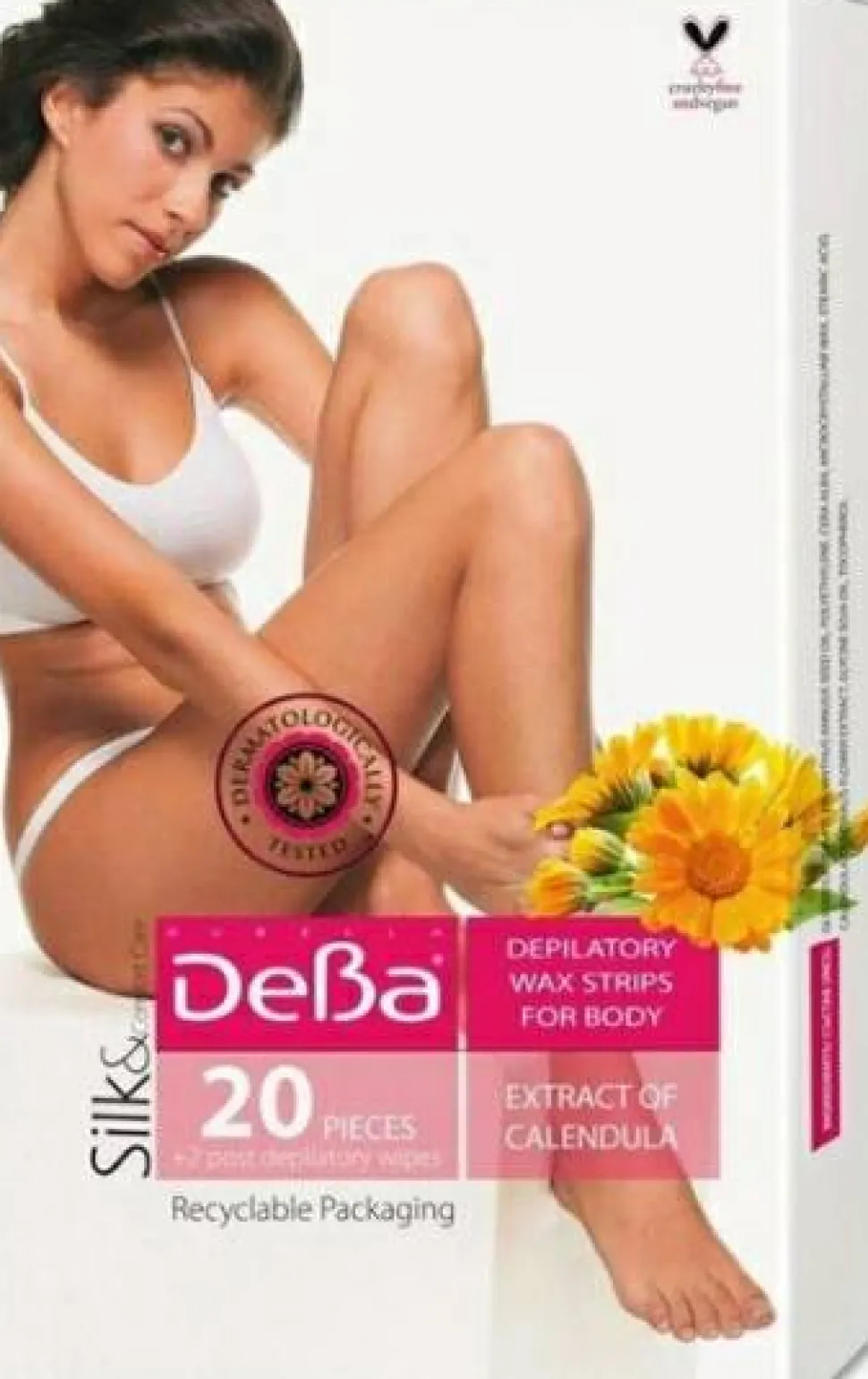 Wachsstreifen zur Enthaarung von Körper und Beinen mit Calendula
