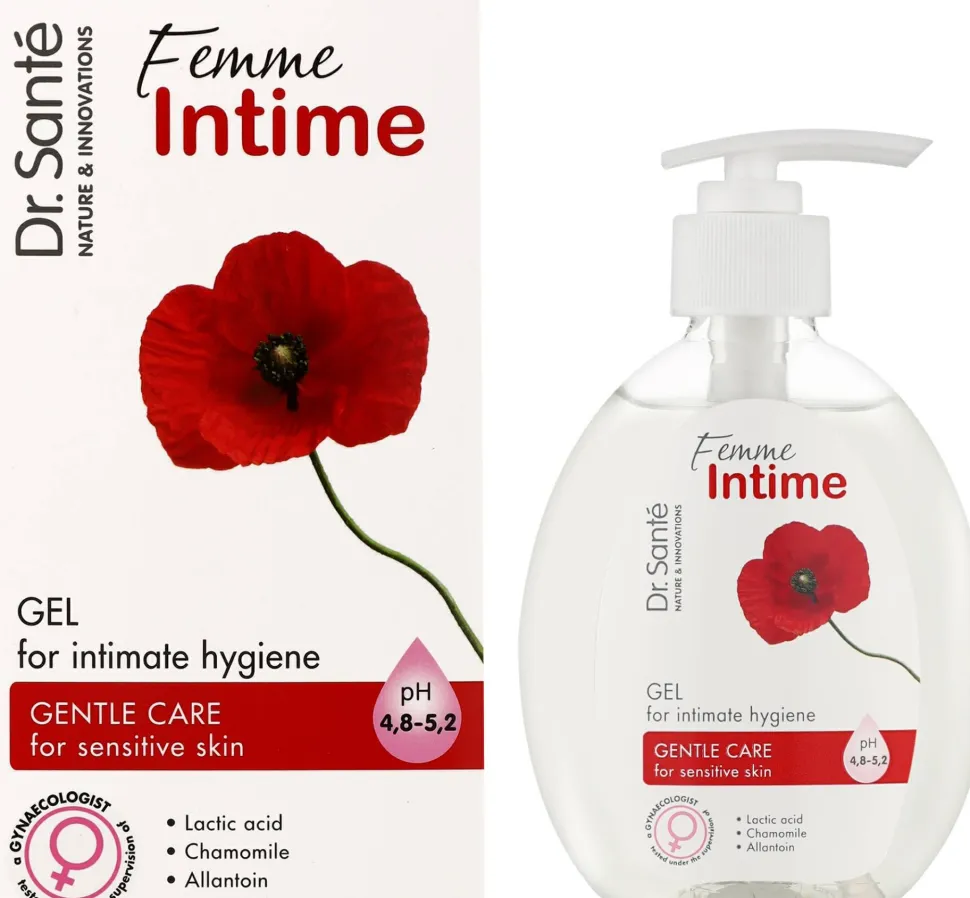 Waschgel für die Intimhygiene mit Milchsäure und Kamille