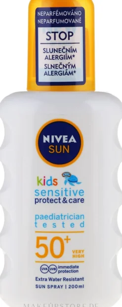 Wasserdichtes Sonnenschutzspray für Kinder SPF 50+
