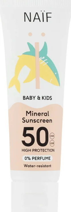 Wasserfeste, parfümfreie Sonnencreme für Babys und Kinder