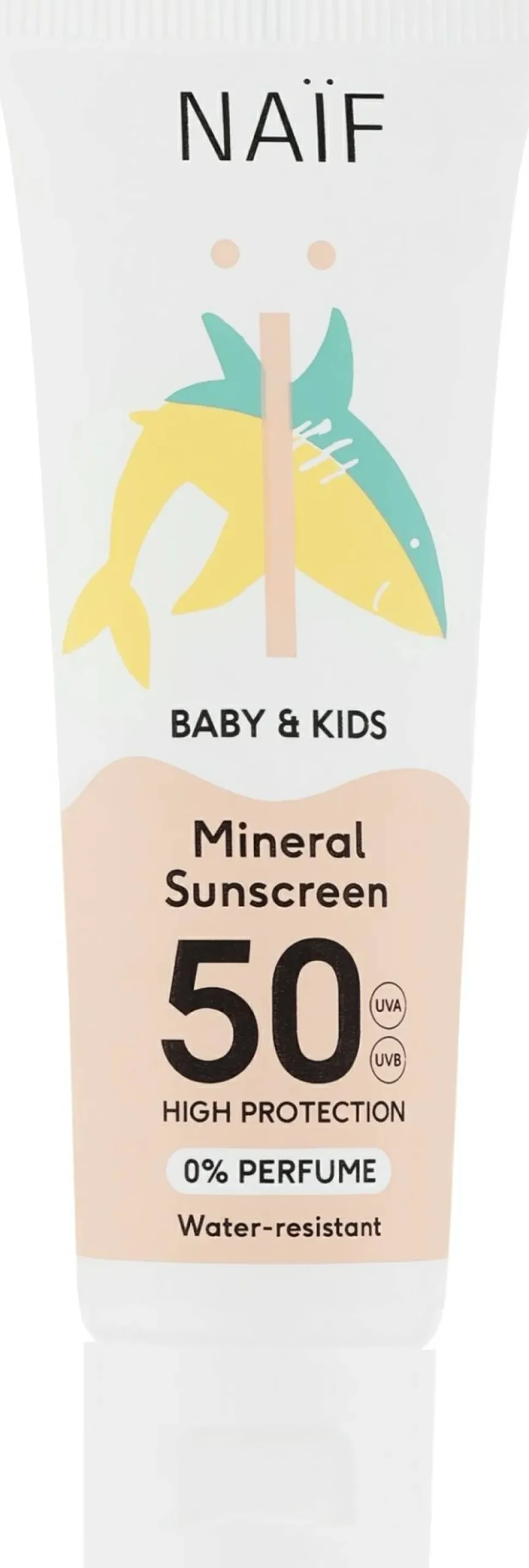 Wasserfeste, parfümfreie Sonnencreme für Babys und Kinder