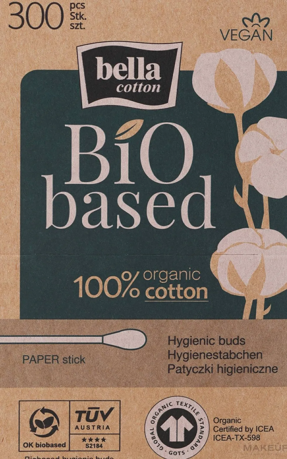 Wattestäbchen auf Papierbasis 300 St.