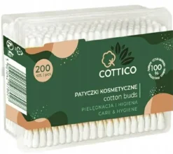 Wattestäbchen in Plastikbox, 200 Stk