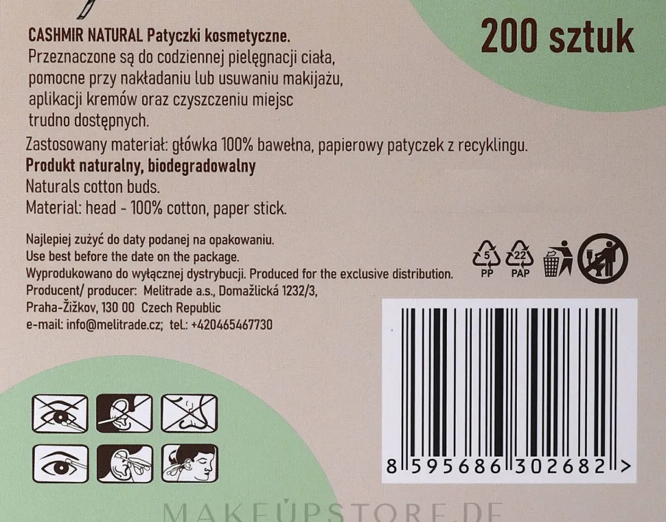 Wattestäbchen 200 St.