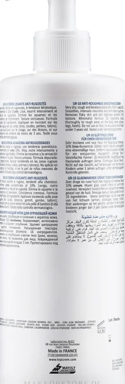 Weichmachende Feuchtigkeitscreme mit Harnstoff und Bienenwachs für raue und sehr trockene Haut