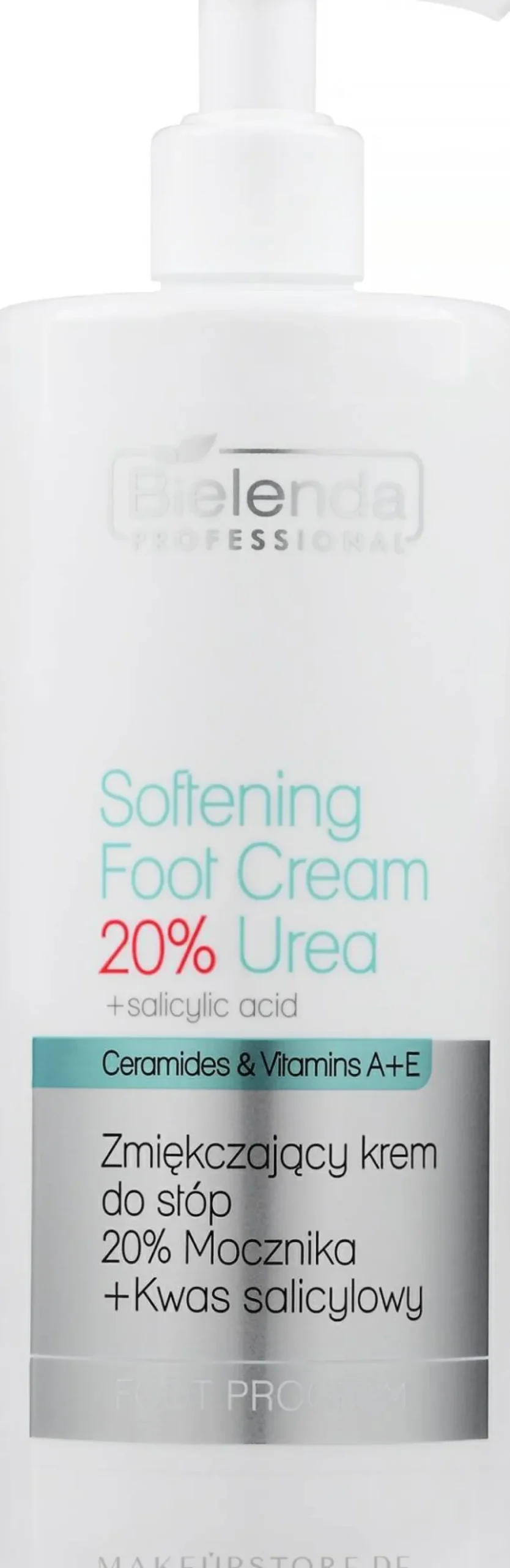 Weichmachende Fußcreme mit Salicylsäure und Vitaminen A und E