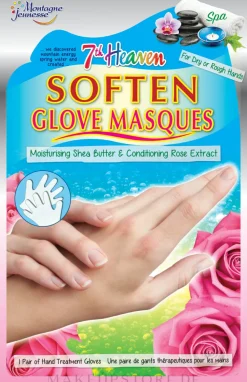 Weichmachende Handschuhmaske mit Sheabutter und Rosenextrakt