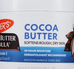 Weichmachende Kakaobutter für den Körper mit Vitamin E