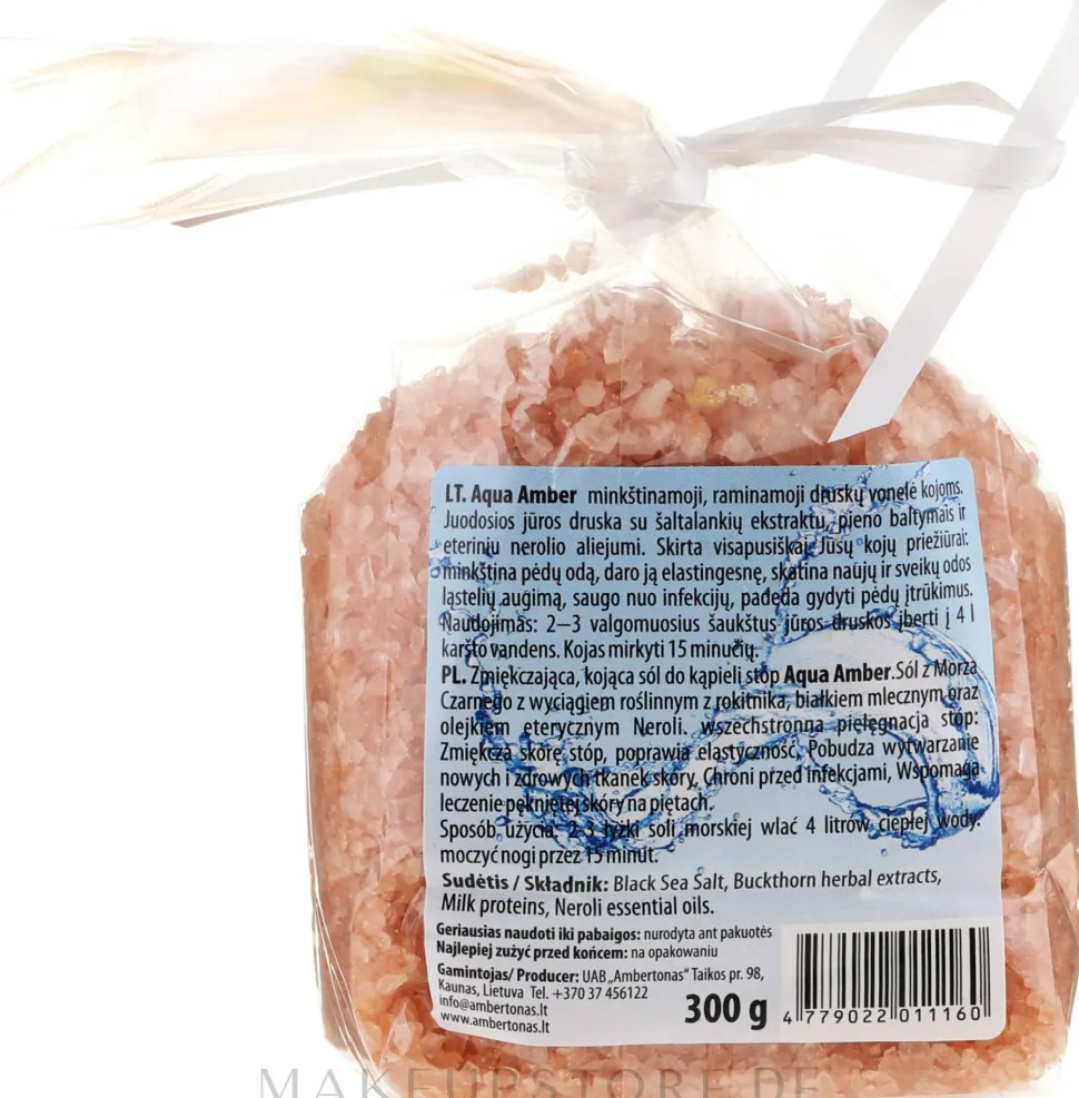 Weichmachendes Fußbadesalz mit Sanddornextrakt