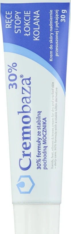 Weichmachende und feuchtigkeitsspendende Creme mit 30% Harnstoff für rissige, schwielige und trockene Hände, Füße, Ellbogen und Knie