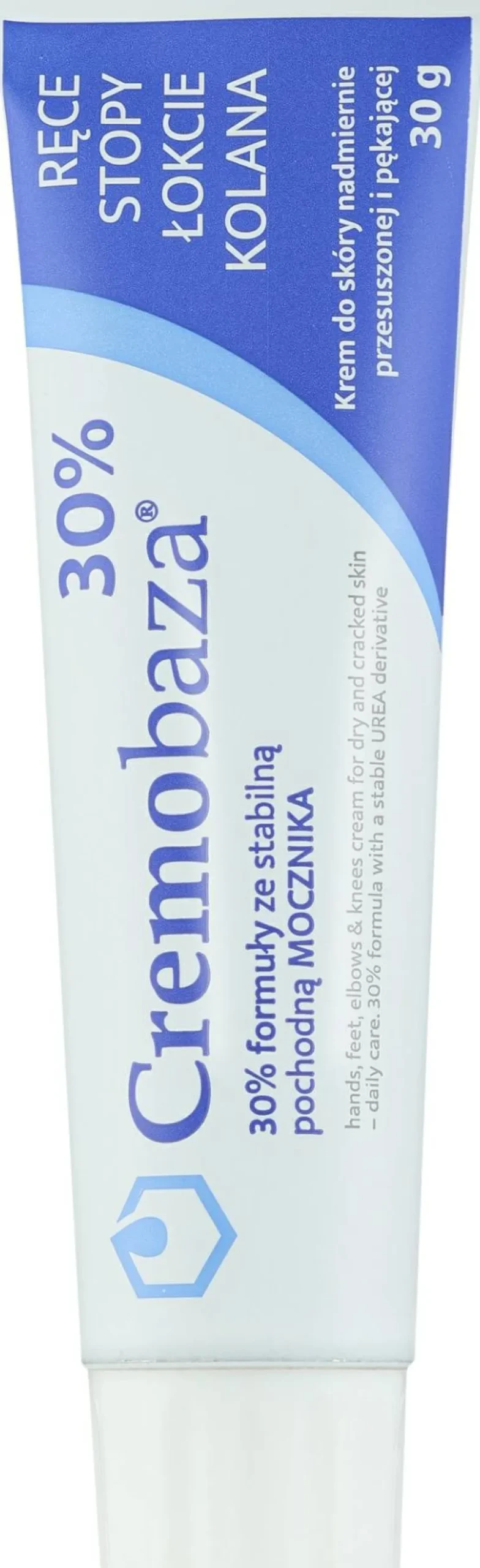 Weichmachende und feuchtigkeitsspendende Creme mit 30% Harnstoff für rissige, schwielige und trockene Hände, Füße, Ellbogen und Knie
