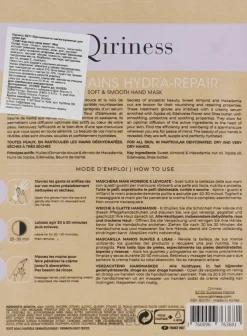 Weichmachende und glättende Handmaske